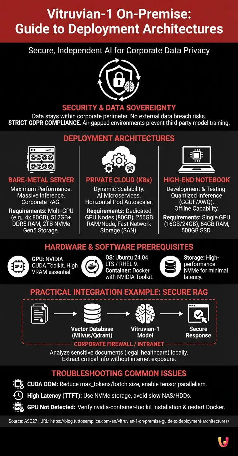 Vitruvian-1 On-Premise: Guide to Deployment Architectures - Summary Infographic