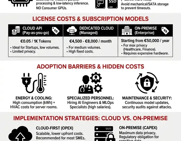 Infografica: Vitruvian-1 Requirements for SMEs: Costs and Hardware