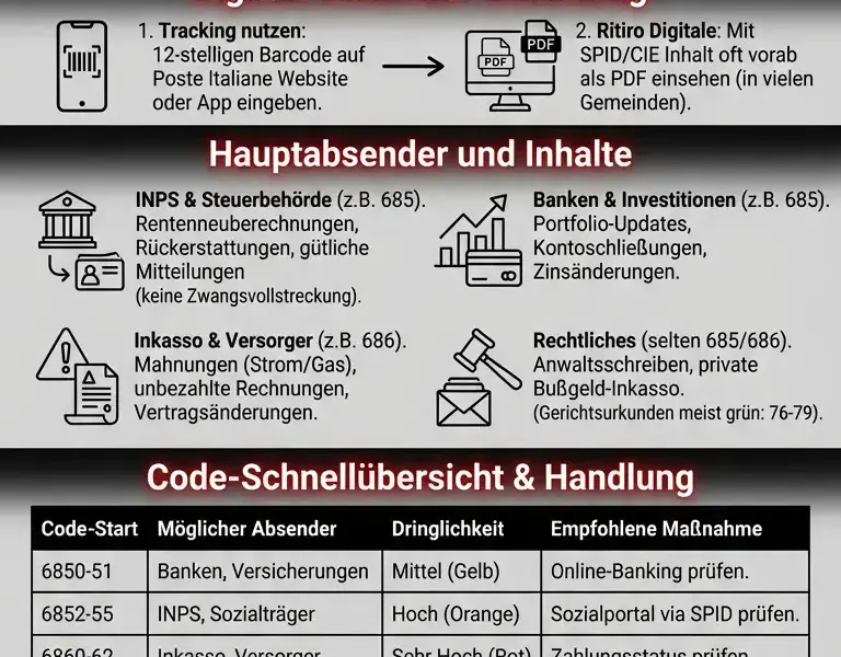 Infografica: Vollst&auml;ndiger Leitfaden zum Einschreiben Market 685 und 686