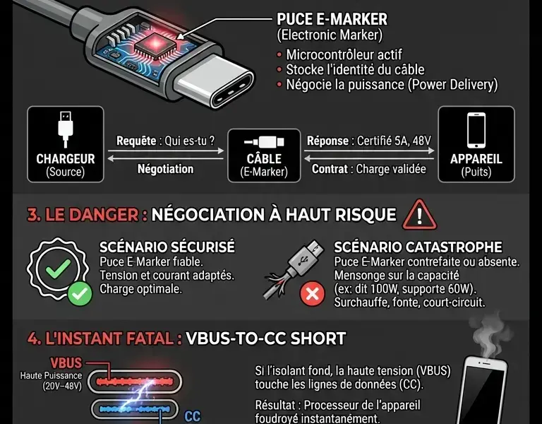 Infografica: Votre c&acirc;ble est un ordinateur : le danger cach&eacute; de la charge