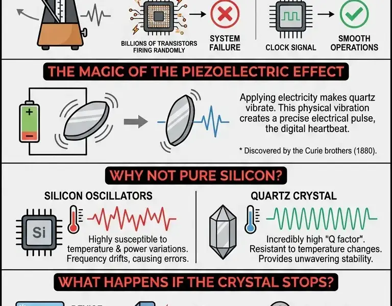 Infografica: Why advanced computing still relies on a vibrating stone