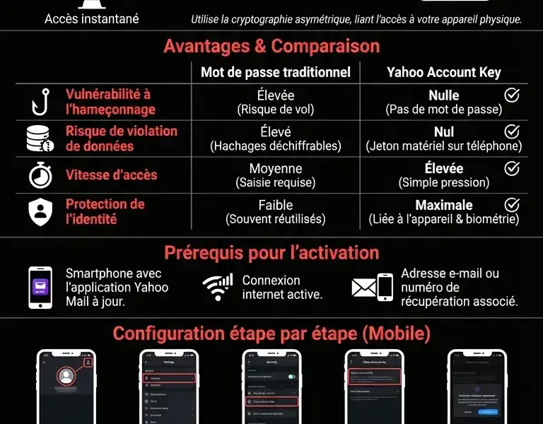 Infografica: Yahoo Account Key : Acc&egrave;s sans mot de passe