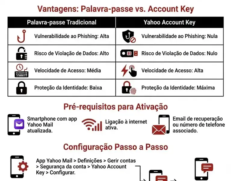 Infografica: Yahoo Account Key: Acesso Sem Palavra-passe