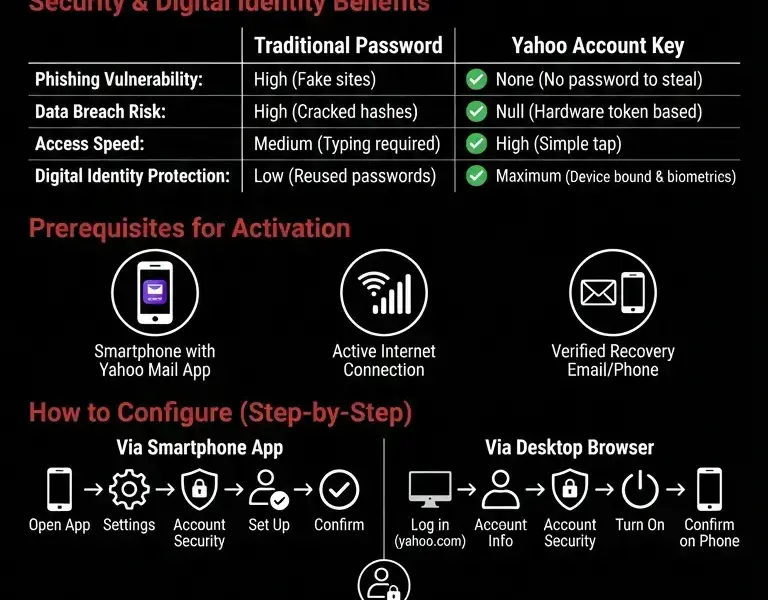 Infografica: Yahoo Account Key: Password-Free Access