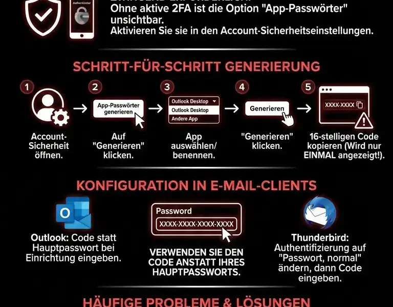Infografica: Yahoo App-Passwort: Vollst&auml;ndige Anleitung zur Erstellung