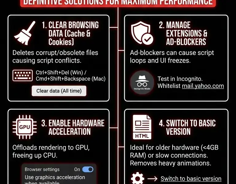 Infografica: Yahoo Mail Slow: How to Speed Up Webmail