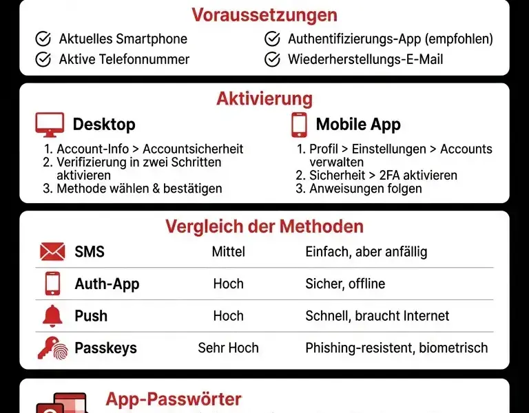 Infografica: Yahoo-Sicherheitsleitfaden 2026: Verifizierung in zwei Schritten