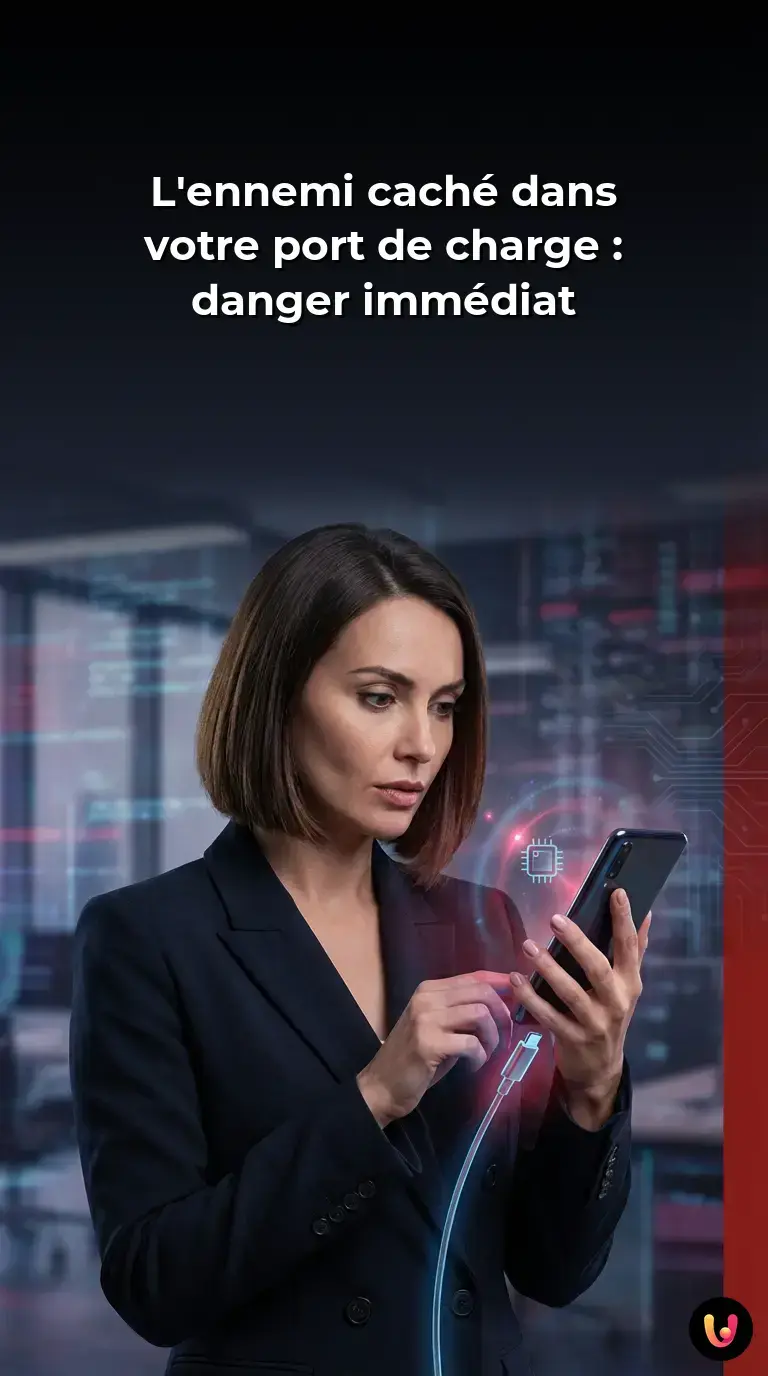 Vue en coupe macro d'un connecteur USB-C révélant la puce E-Marker intégrée