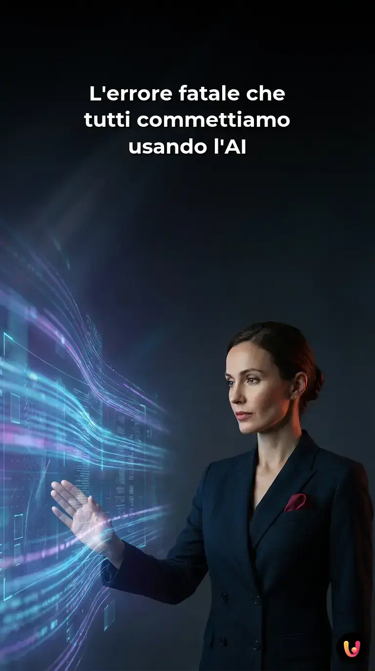 Persona digita un messaggio di testo su una tastiera interfacciandosi con un sistema AI.