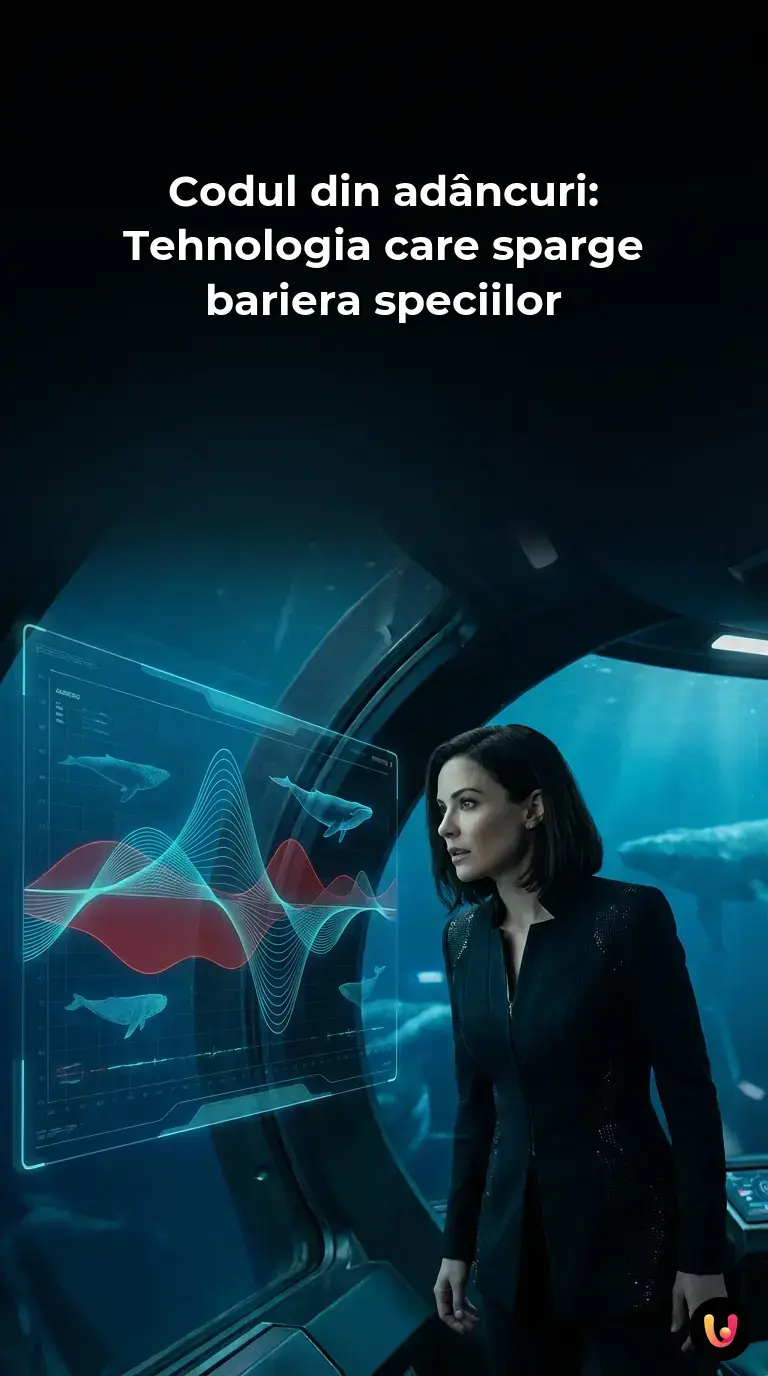 Un cașalot în adâncurile oceanului, studiat pentru limbajul său complex.