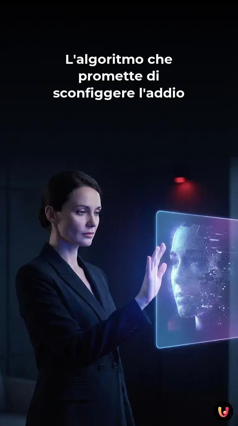 Viso umano illuminato dallo schermo di uno smartphone durante una conversazione virtuale.