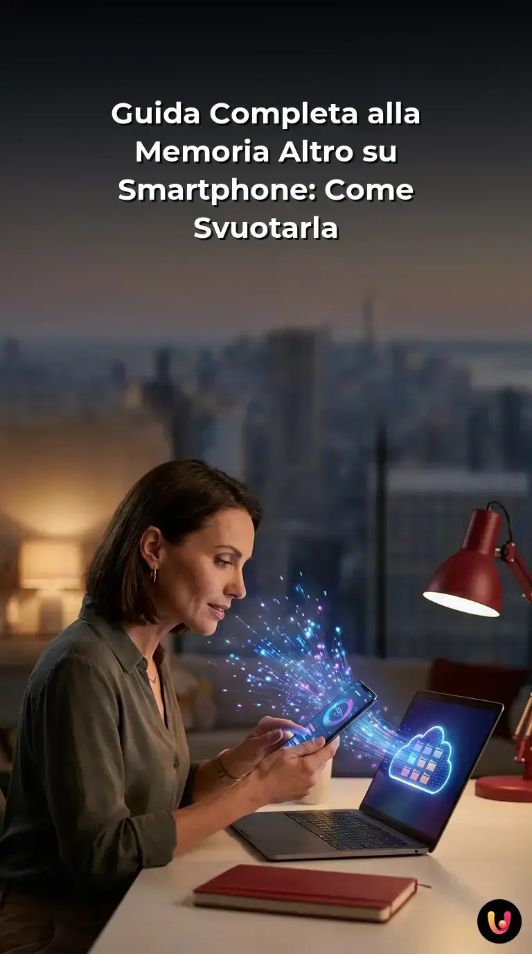 Schermo di uno smartphone che mostra l'avviso di spazio di archiviazione esaurito.