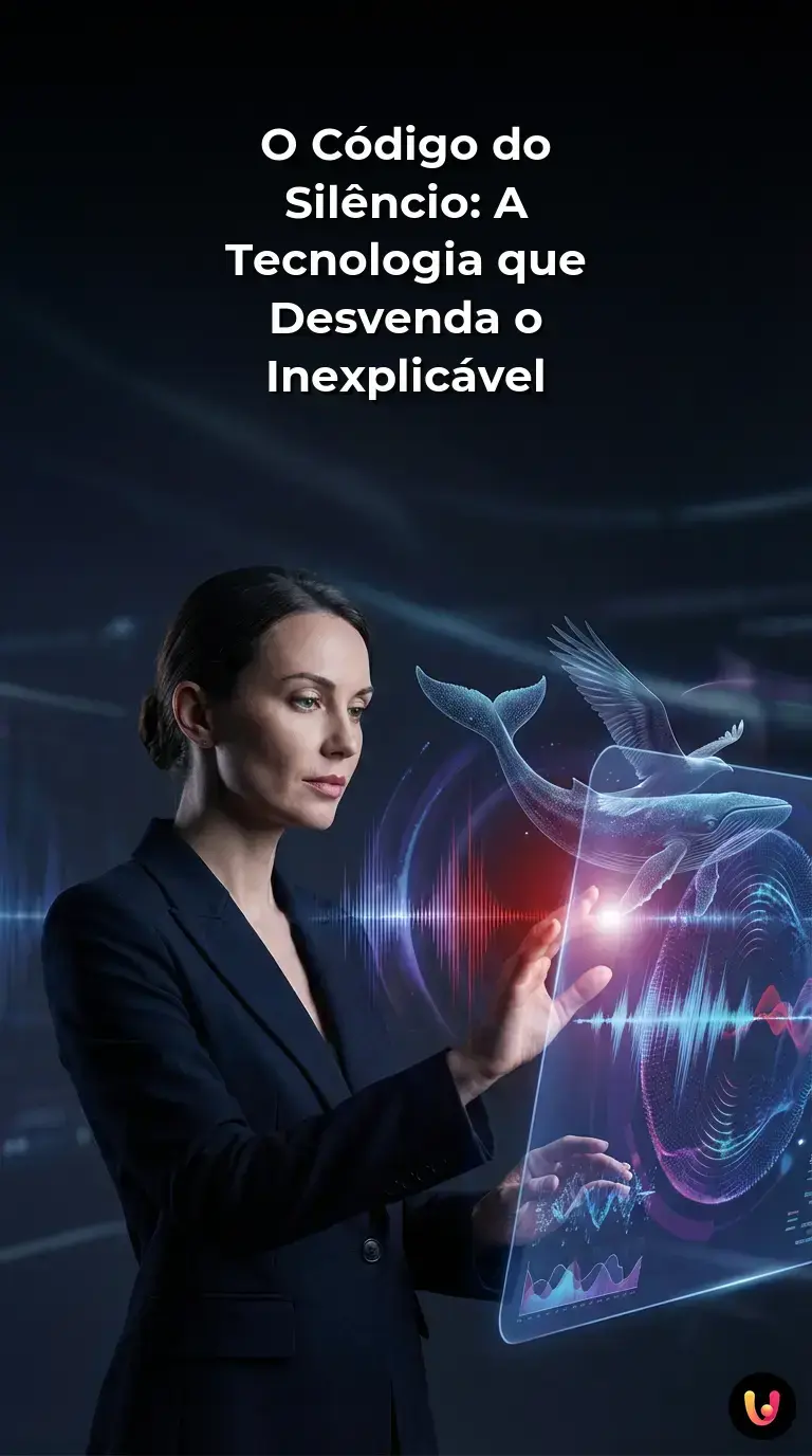 Pesquisador analisa gr&aacute;ficos de ondas sonoras em uma tela.