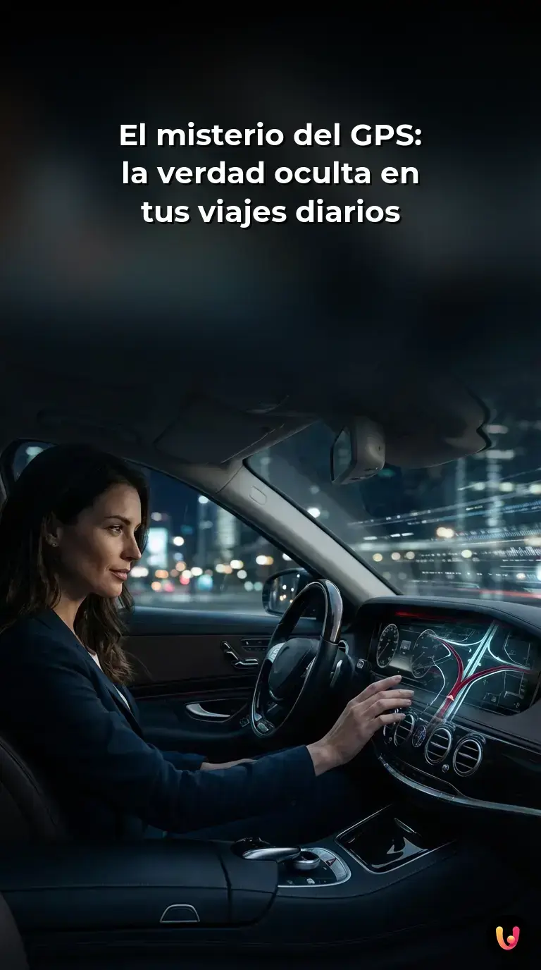 Pantalla de un navegador GPS en el salpicadero de un coche
