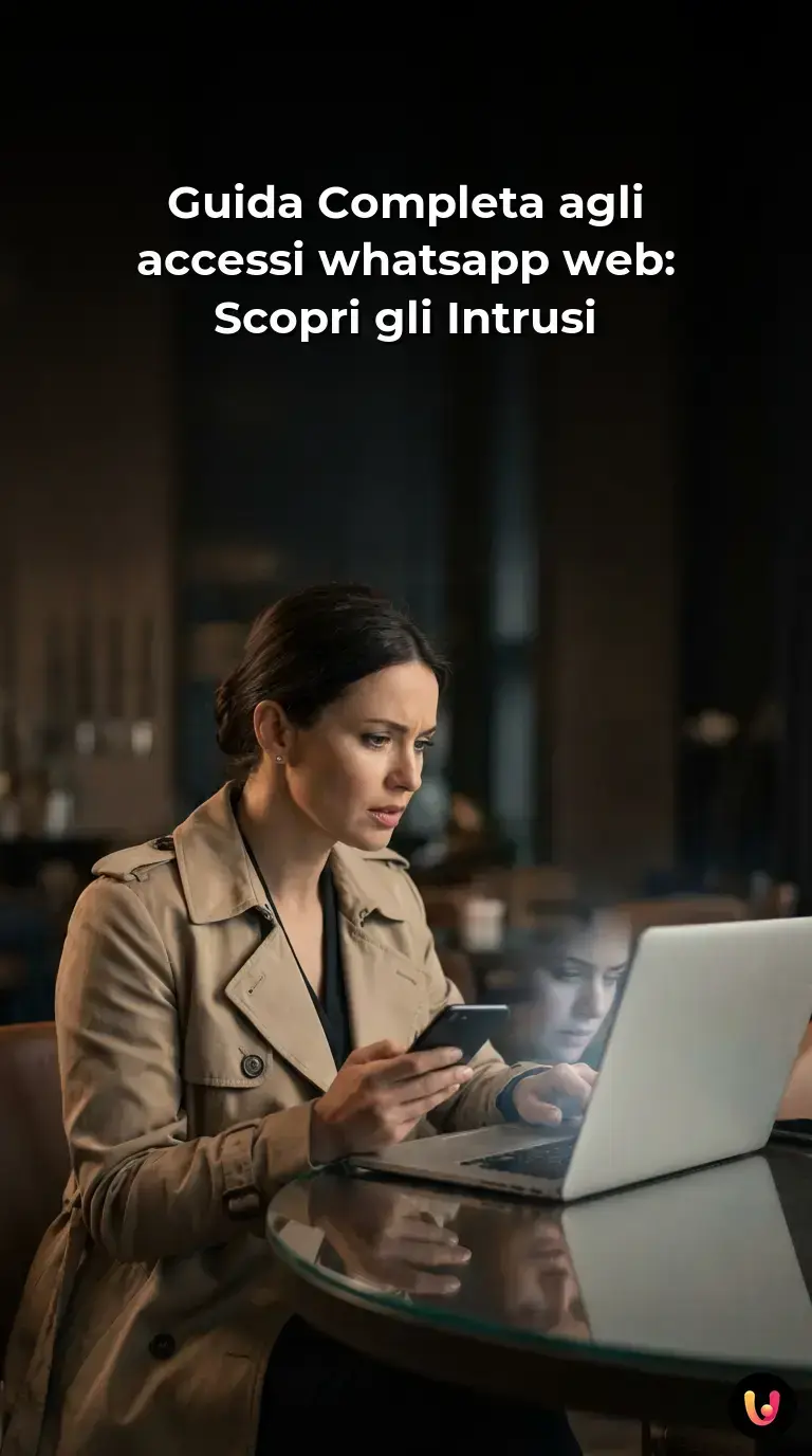 Utente controlla le sessioni attive di WhatsApp Web sullo schermo di uno smartphone.