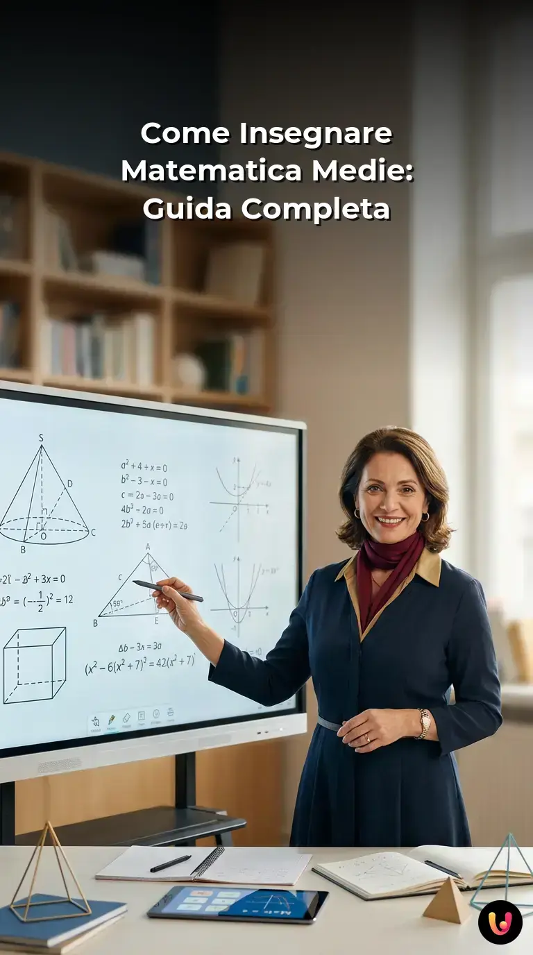 Enseignant de coll&egrave;ge utilisant des outils num&eacute;riques pour une le&ccedil;on interactive de math&eacute;matiques.