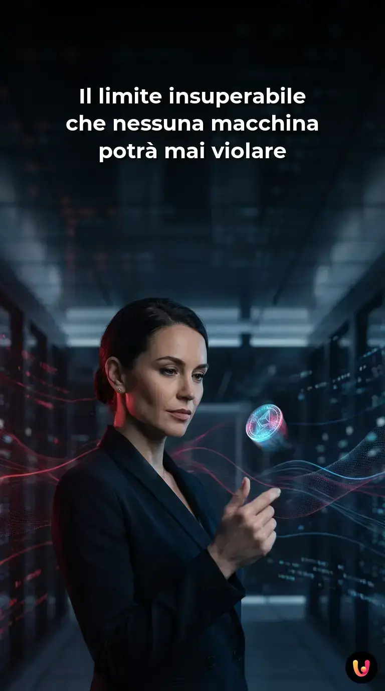 Un microchip illuminato affiancato a una moneta in caduta libera