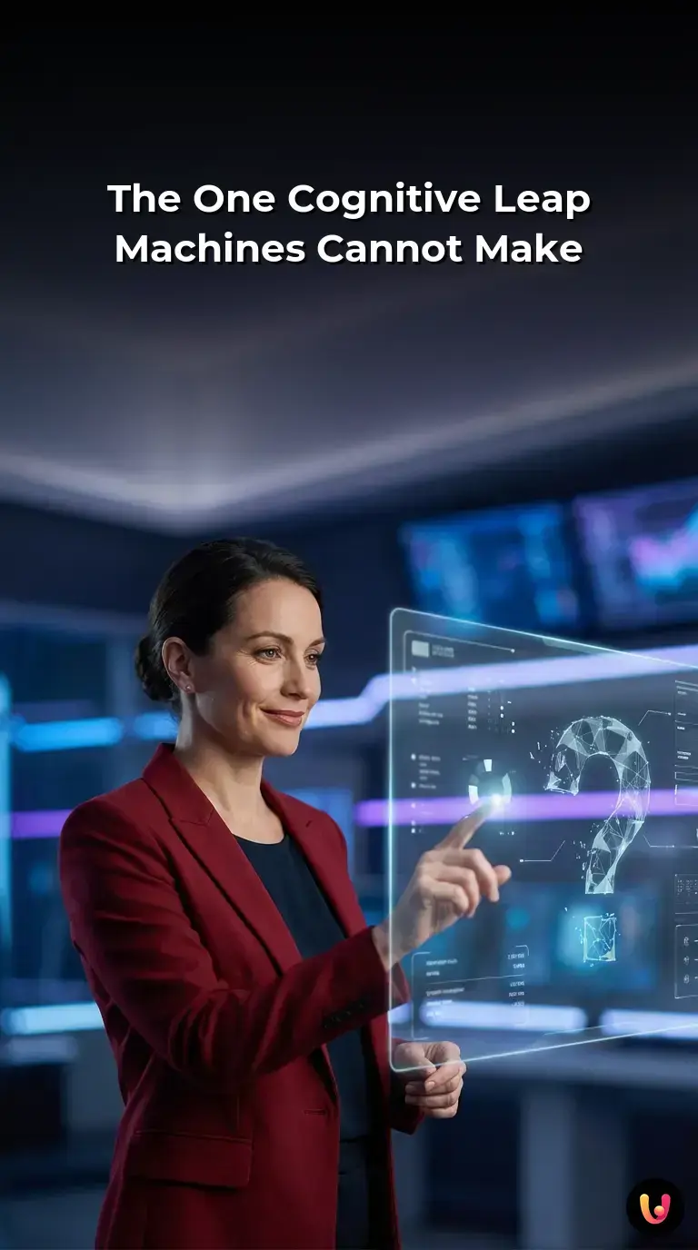 A glowing digital brain struggling with a comedy script, representing AI humor limitations.