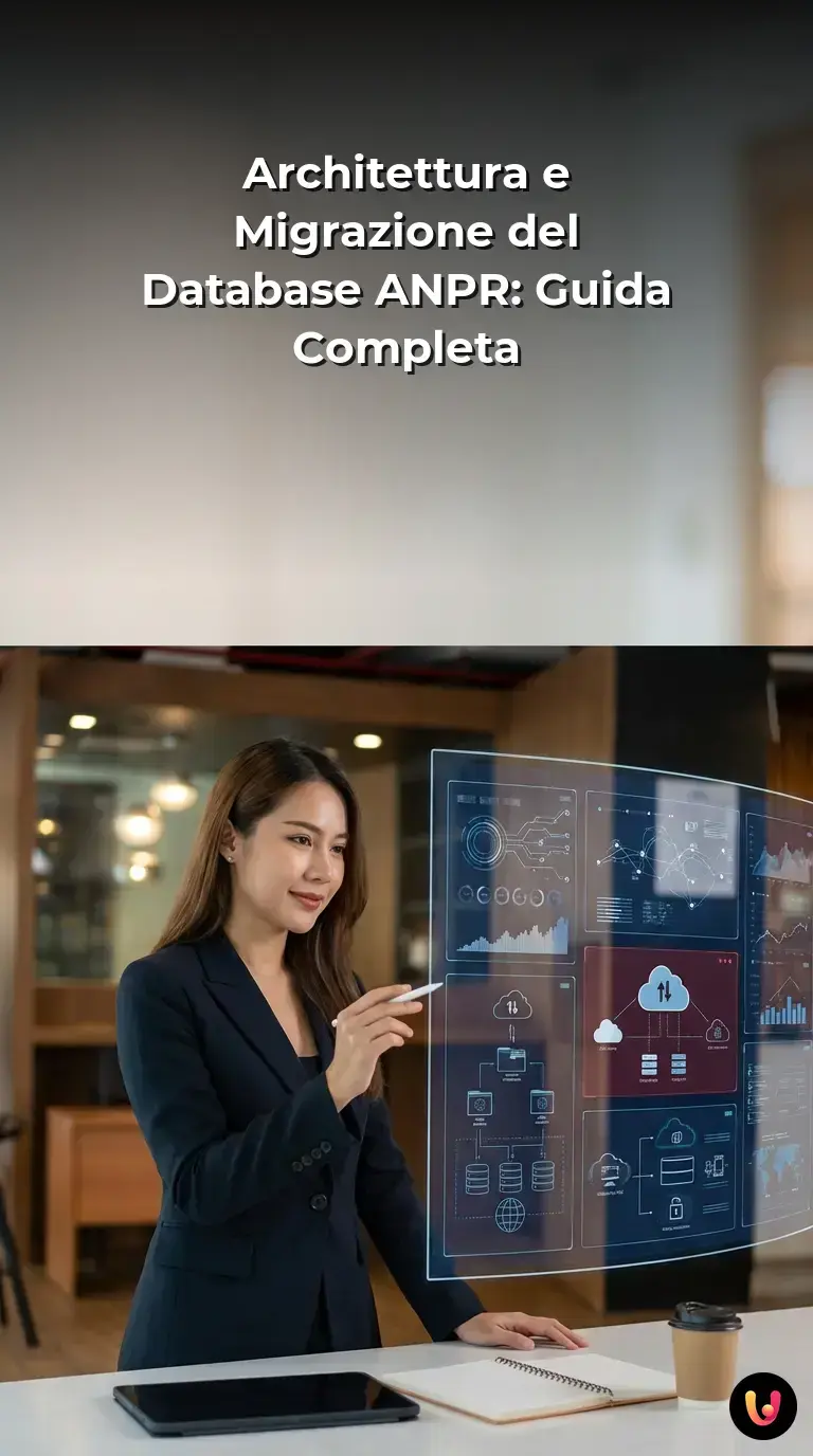 Rete di server interconnessi che rappresenta il database ANPR.