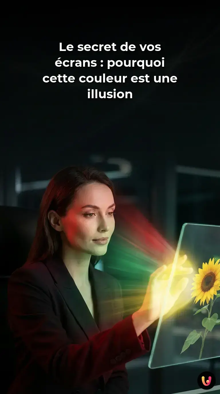 Gros plan d'un &eacute;cran lumineux affichant un citron jaune &eacute;clatant.