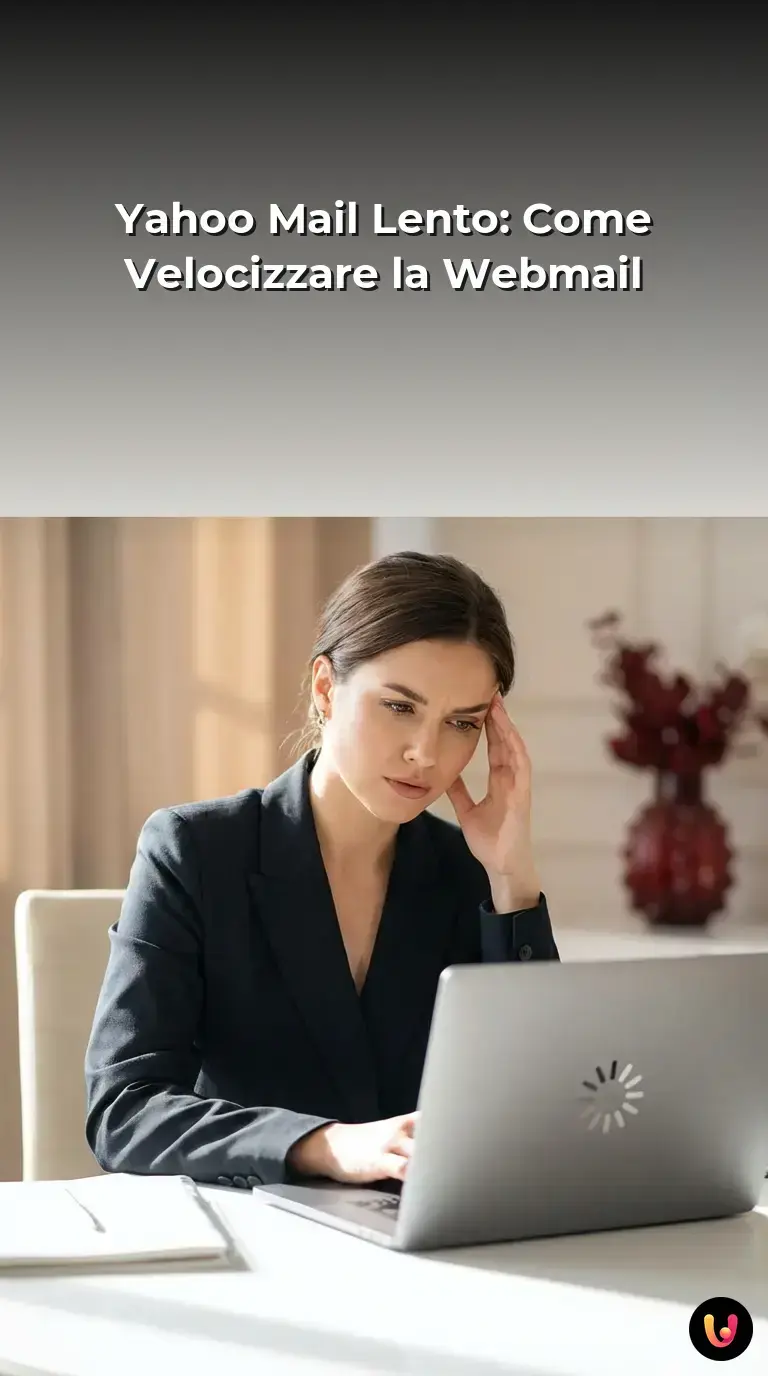 Utente al computer che ottimizza le impostazioni del browser per velocizzare Yahoo Mail.