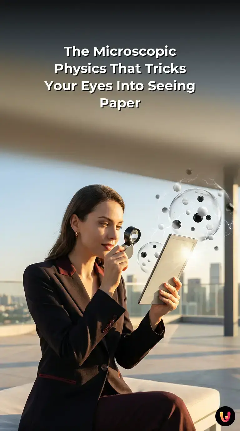 Close-up view of an electronic paper display showing crisp text under bright natural sunlight.