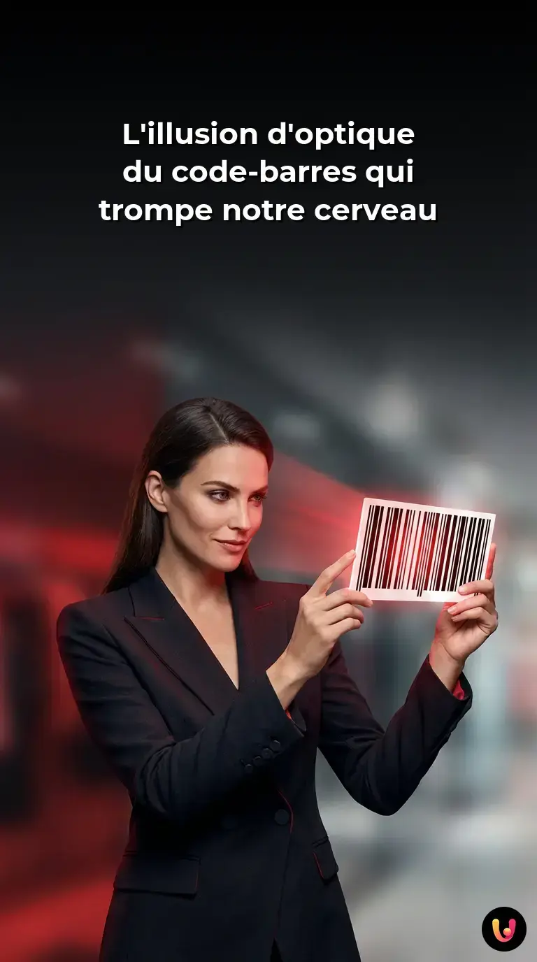 Un faisceau laser rouge scannant les lignes noires et blanches d'un code-barres classique.
