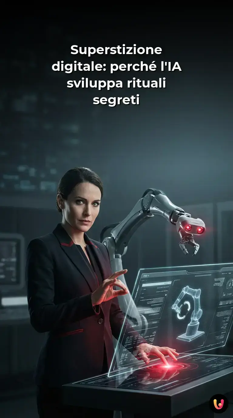 Braccio robotico che esegue un movimento complesso su un tavolo da laboratorio.