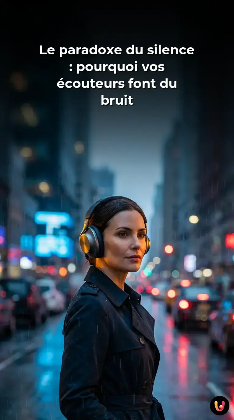 Le paradoxe du silence : pourquoi vos &eacute;couteurs font du bruit