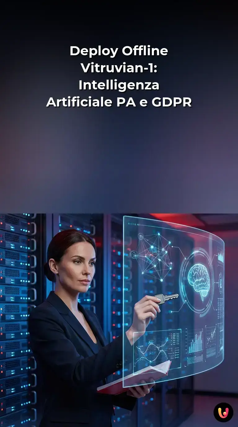 Server isolati che elaborano dati sicuri per l'intelligenza artificiale governativa.