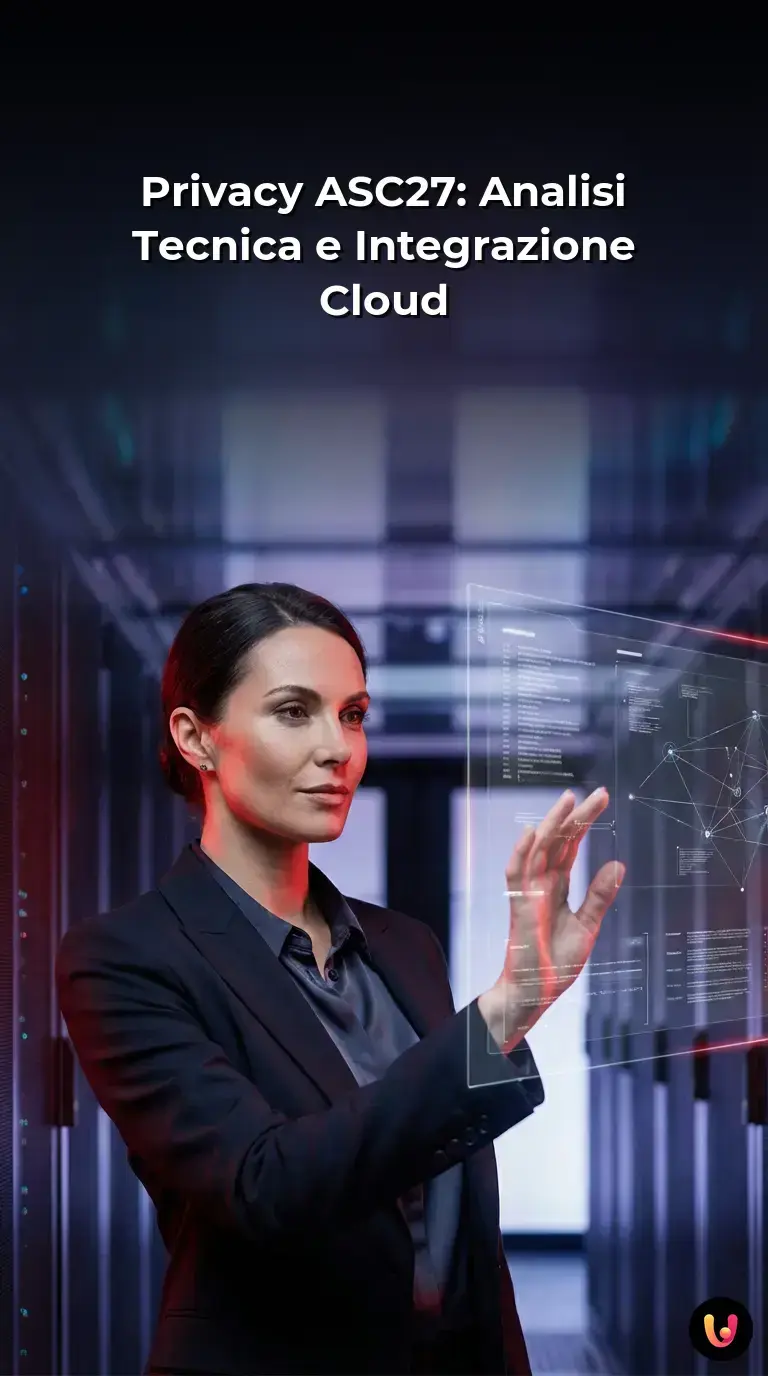 Schermata di un server cloud sicuro che protegge i dati aziendali tramite intelligenza artificiale.