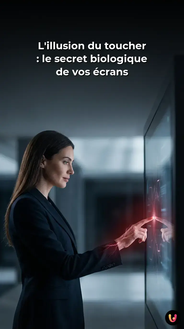 Un doigt humain effleurant l'&eacute;cran capacitif d'un smartphone