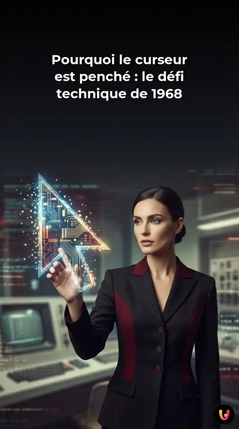 Un curseur de souris blanc inclin&eacute; vers la gauche sur un &eacute;cran num&eacute;rique.