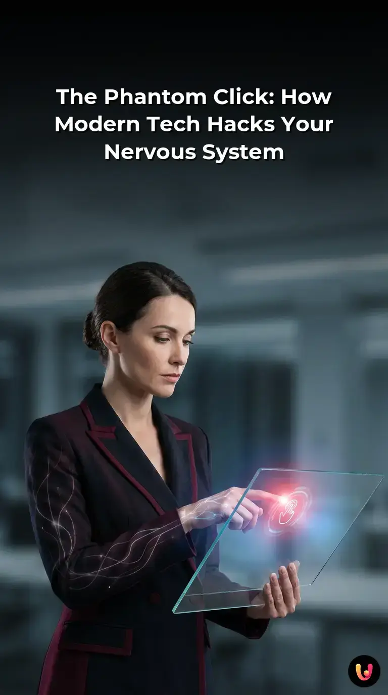 Close-up of a human finger pressing the sleek glass trackpad of a modern laptop.