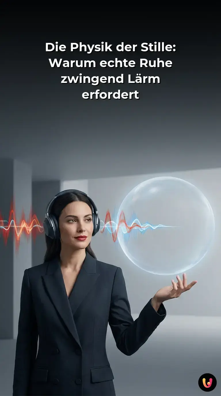 Konzeptuelle Darstellung von sich &uuml;berlagernden Schallwellen beim Active Noise Cancelling.