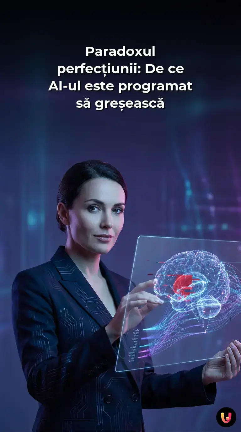 Un creier digital luminos format din linii de cod, simboliz&acirc;nd inteligența artificială complexă.