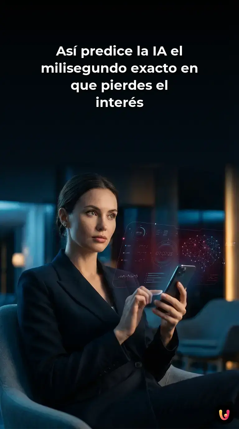 Un usuario interact&uacute;a con una pantalla mientras l&iacute;neas de c&oacute;digo miden su nivel de atenci&oacute;n.