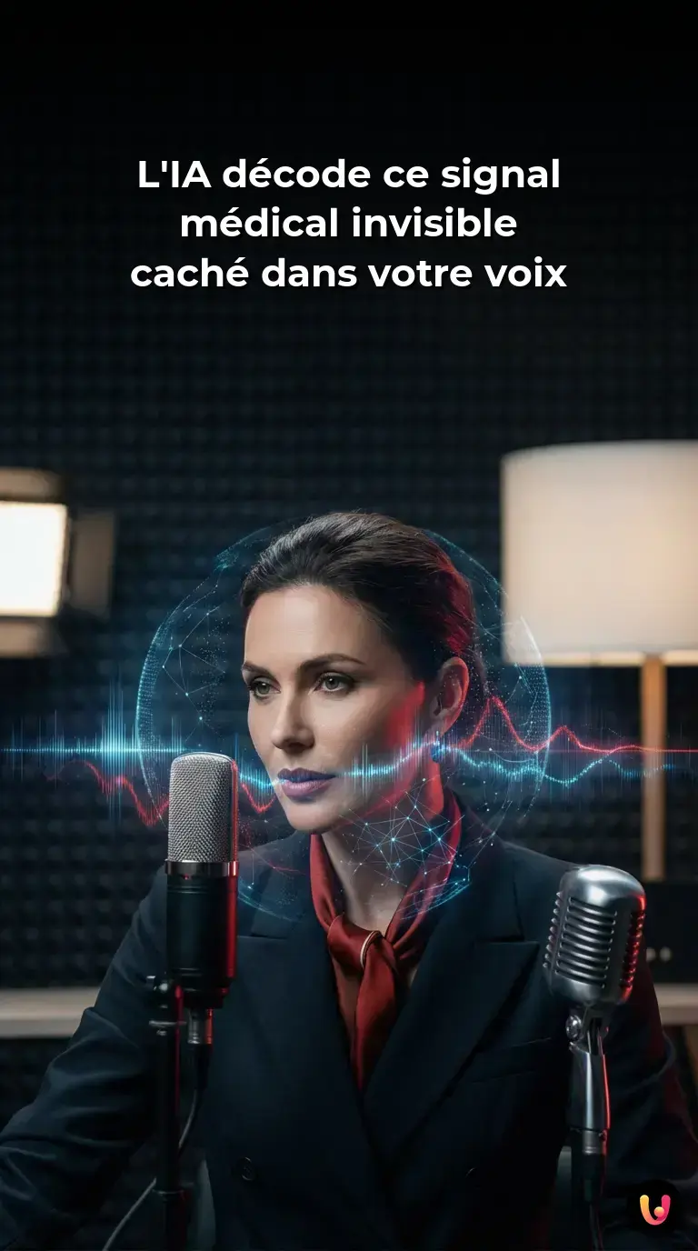 Onde sonore lumineuse analys&eacute;e par une interface m&eacute;dicale num&eacute;rique.