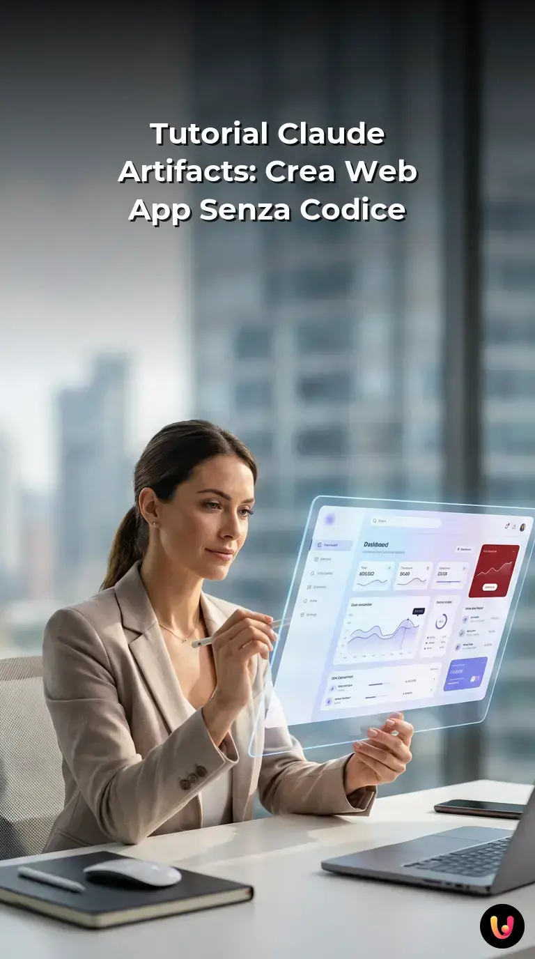 Schermata di Claude Artifacts durante la creazione di una web app interattiva.