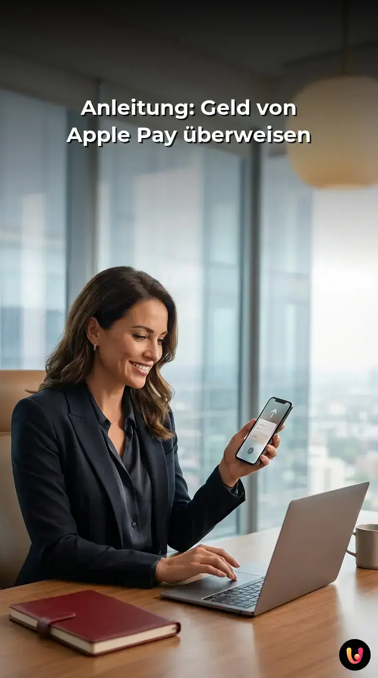 Smartphone-Display mit den Optionen zur Auszahlung von Apple Pay Guthaben.