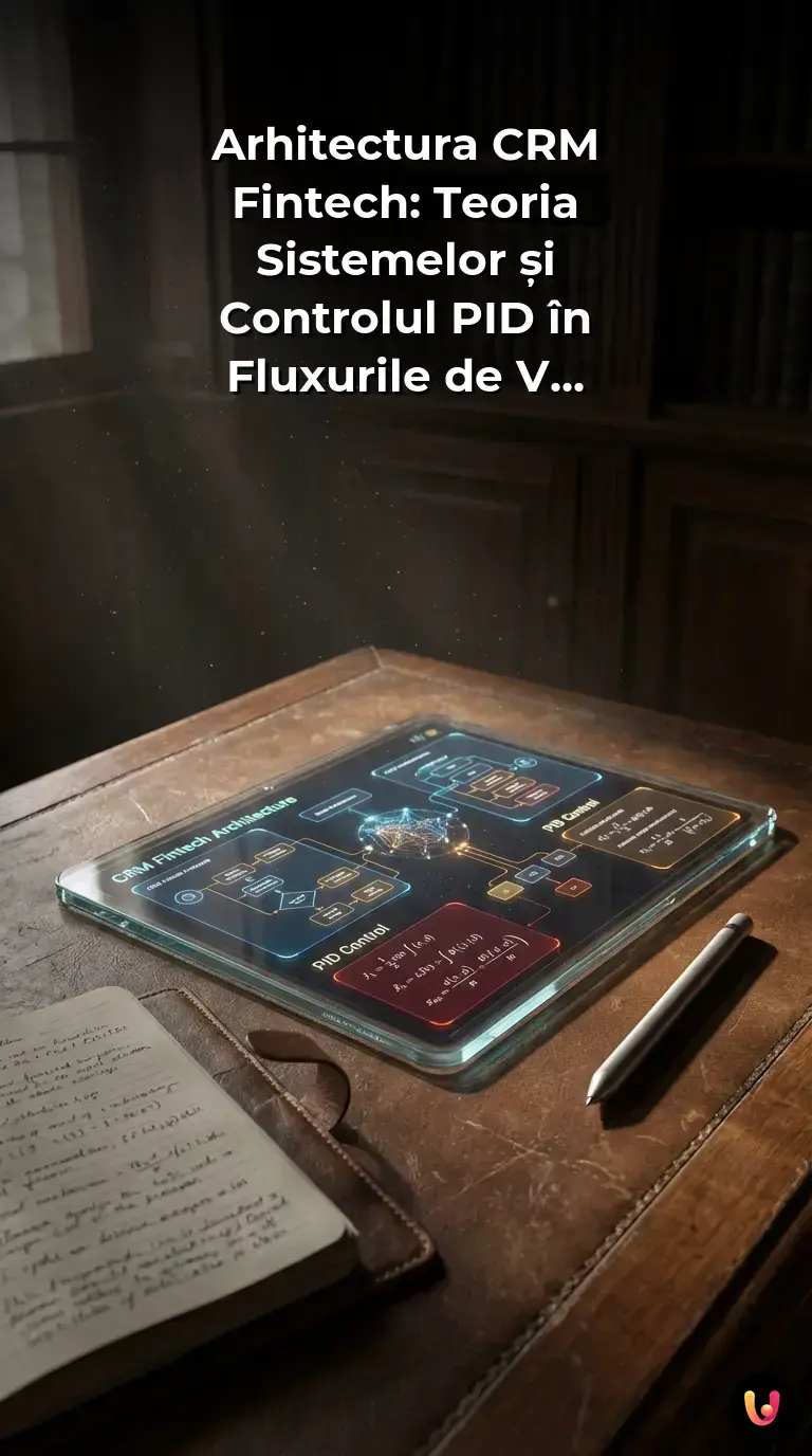 Structura unui CRM fintech modern care utilizează controlul matematic pentru fluxurile de v&acirc;nzări.