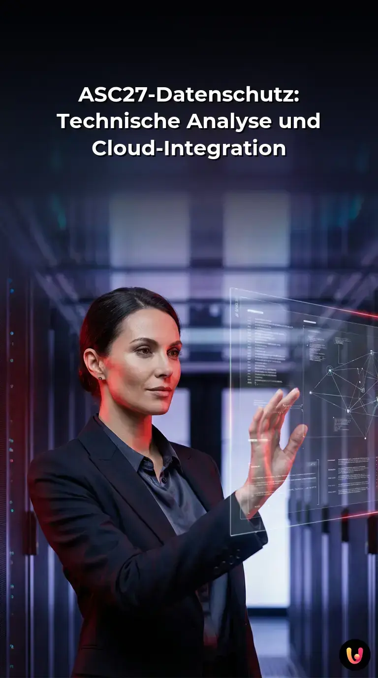 Grafische Darstellung einer sicheren Cloud-Architektur für KI-Modelle ohne Daten-Tracking.