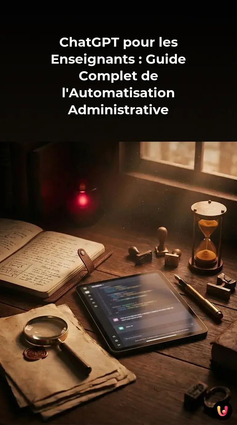 Guide visuel de l'utilisation de ChatGPT pour la gestion administrative scolaire.