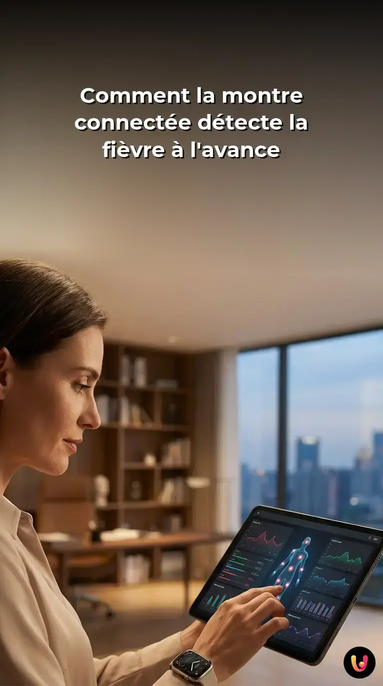 Comment la montre connect&eacute;e d&eacute;tecte la fi&egrave;vre &agrave; l'avance