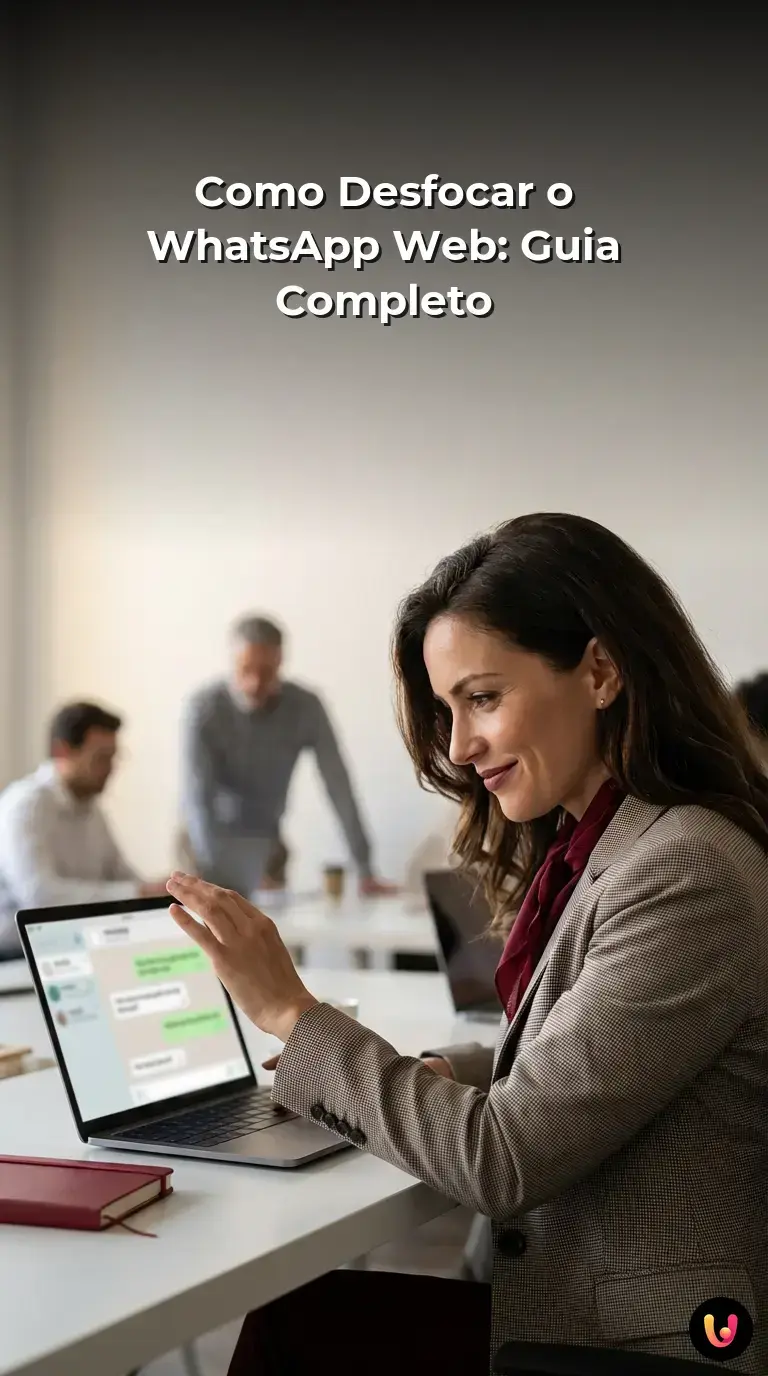 Gráfico explicativo com os passos essenciais para ocultar mensagens no WhatsApp Web.