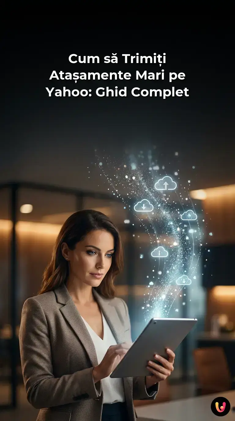 Pașii necesari pentru atașarea fișierelor mari &icirc;n Yahoo Mail utiliz&acirc;nd serviciile cloud.