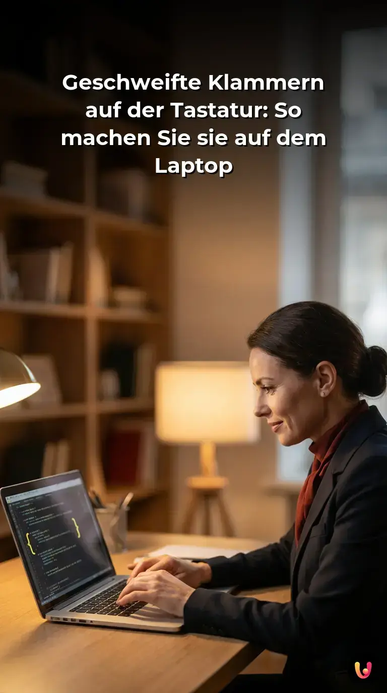 &Uuml;bersicht der Tastenkombinationen f&uuml;r geschweifte Klammern auf verschiedenen Laptops.