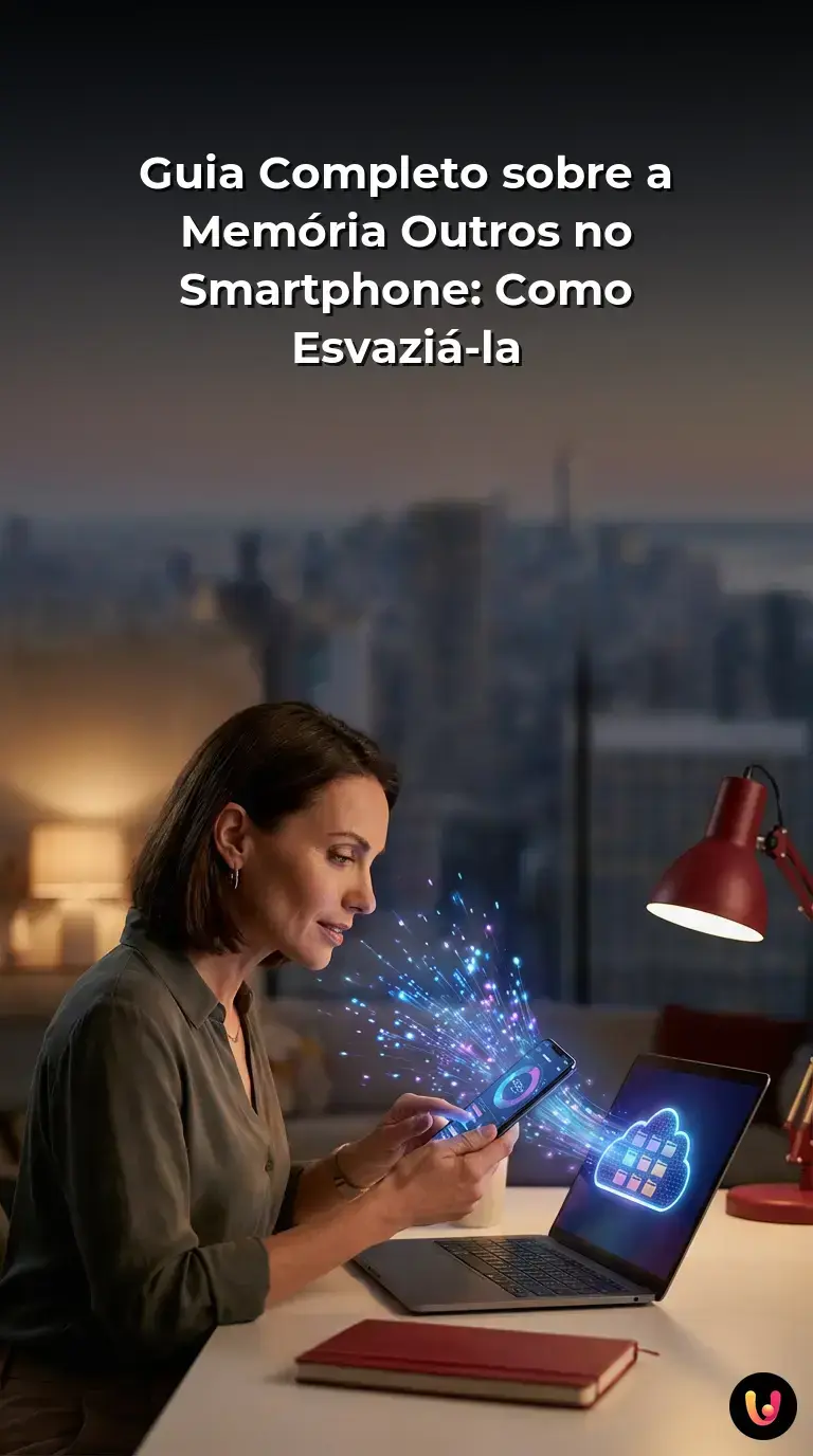 Ecr&atilde; de um smartphone a mostrar o armazenamento cheio com a categoria outros em destaque.