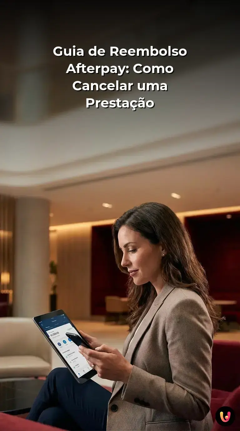 Passos essenciais para pedir um reembolso e cancelar presta&ccedil;&otilde;es na plataforma Afterpay.