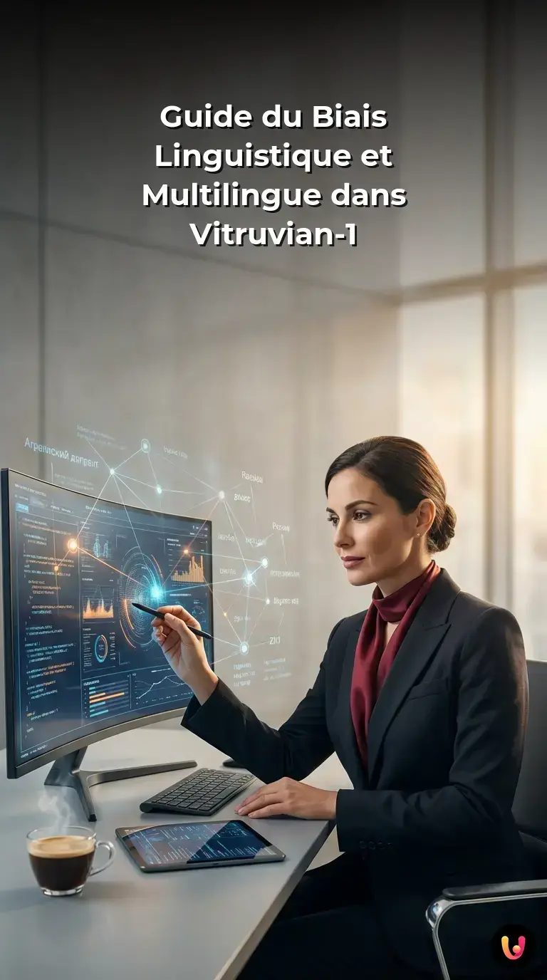 Synth&egrave;se visuelle des causes du biais linguistique italien dans le syst&egrave;me IA Vitruvian-1.